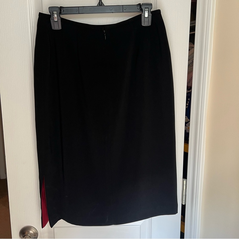 Kasper Pencil Skirt Black Size 8 - Picture 6 of 9